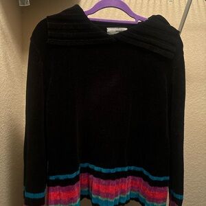 Vintage Multicolored Velour Sweater